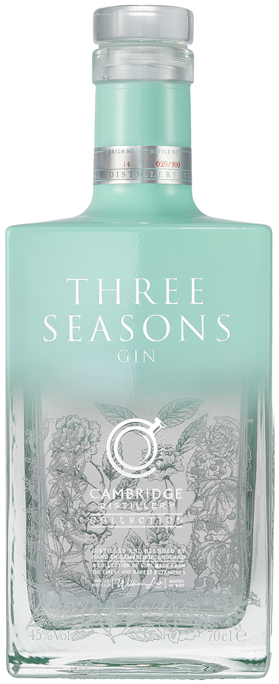 Three seasons gin bottle